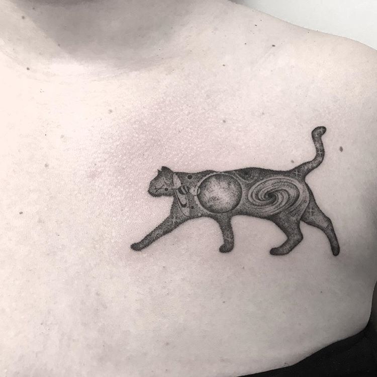 tatuaż kot