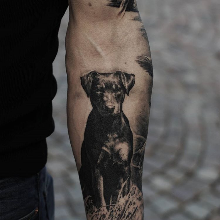 tatuaż pies